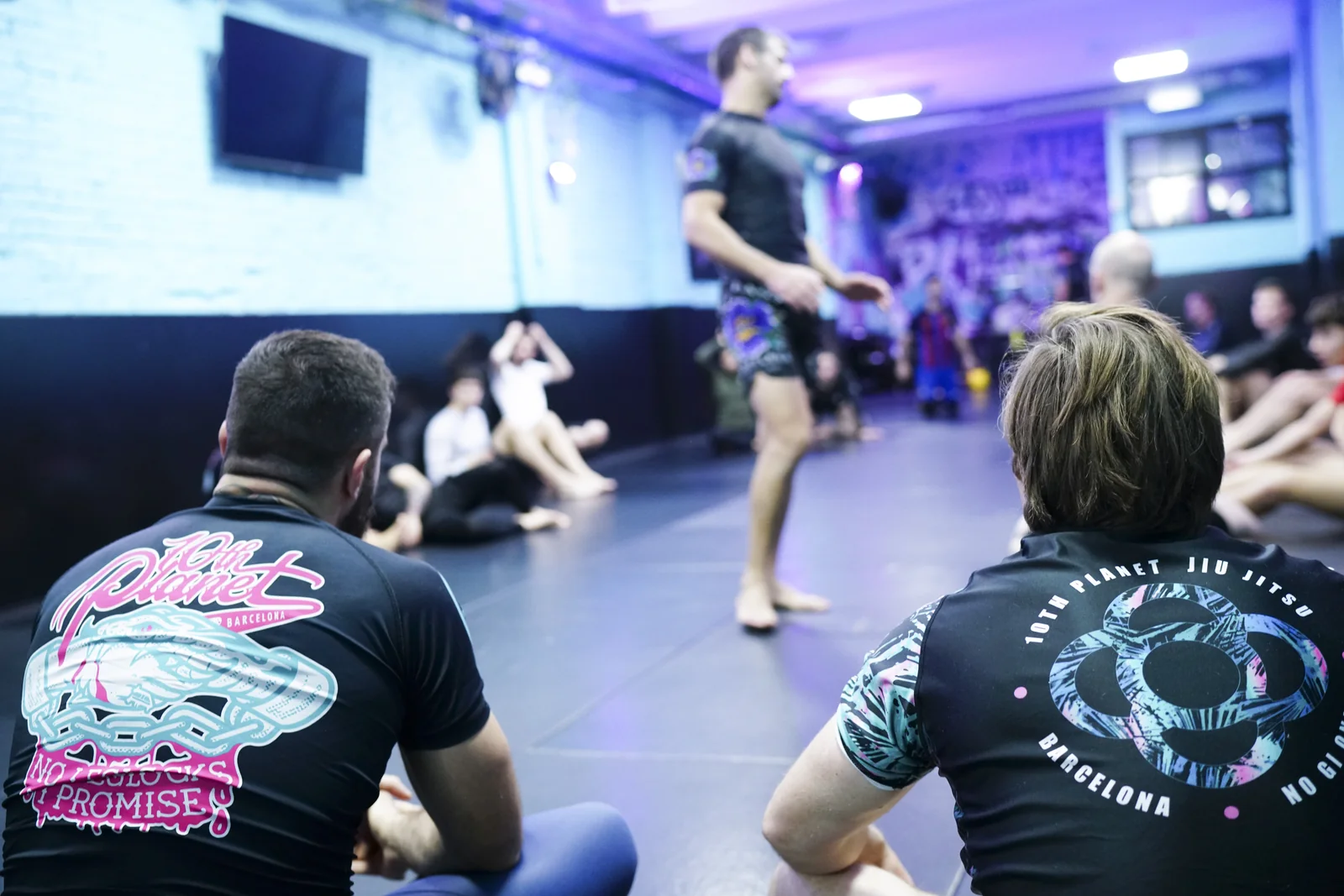 Clase de Jiu-Jitsu en el tatami